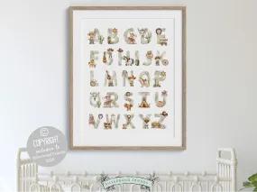 Cowboy Alphabet Nursery Print