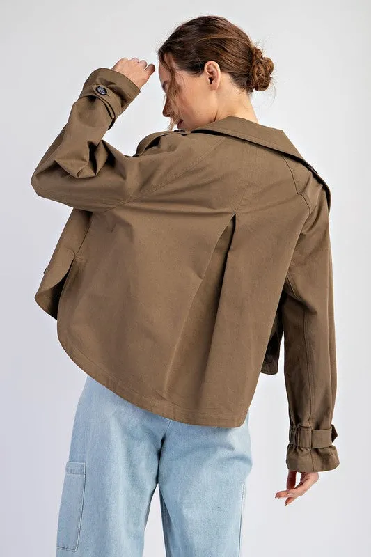 Cropped Trench Jacket