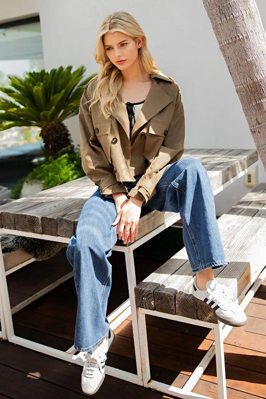 Cropped Trench Jacket