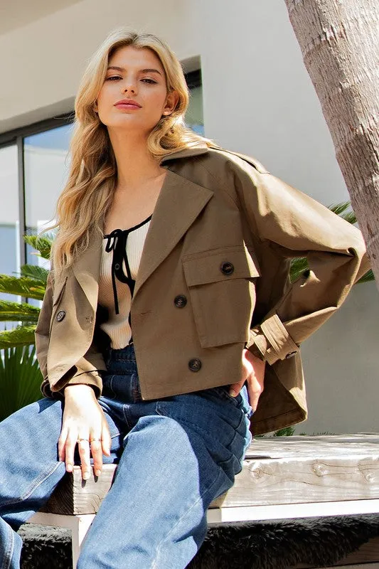 Cropped Trench Jacket