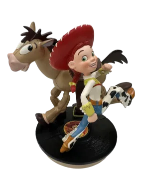 (DAMAGED) TOY STORY 2 JESSIE & BULLSEYE WDCC STATUE