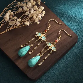Dangle Earrings: Azure Wings