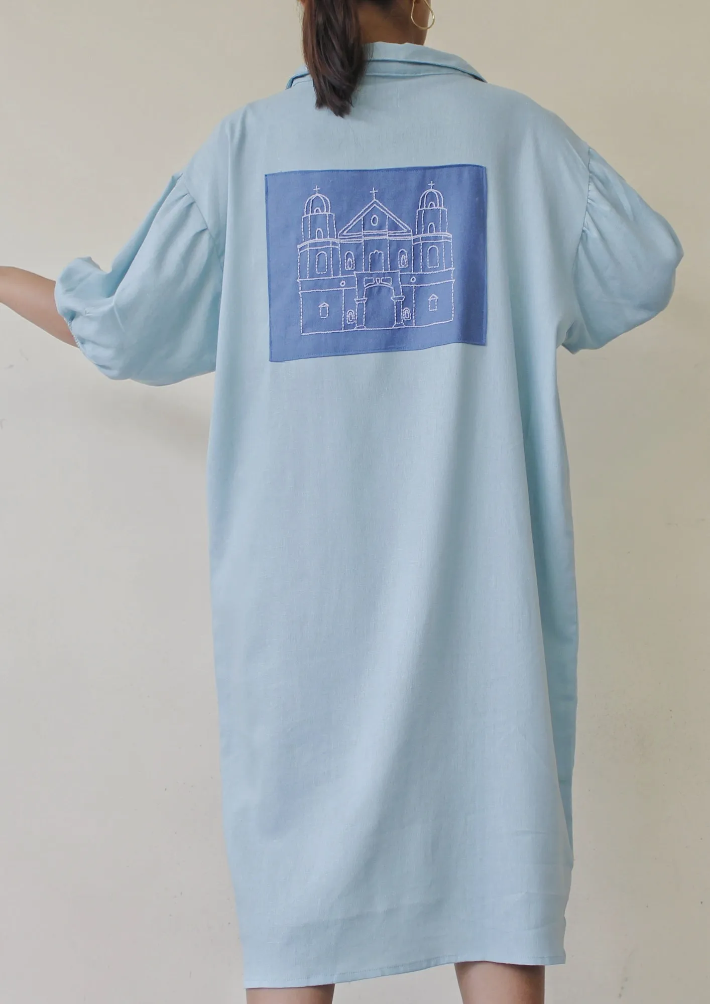 gina shirtdress - teal