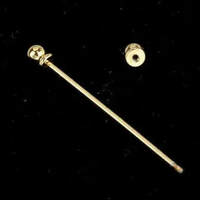 gold collar pin| 60s mod clothing gold shirt collar bar