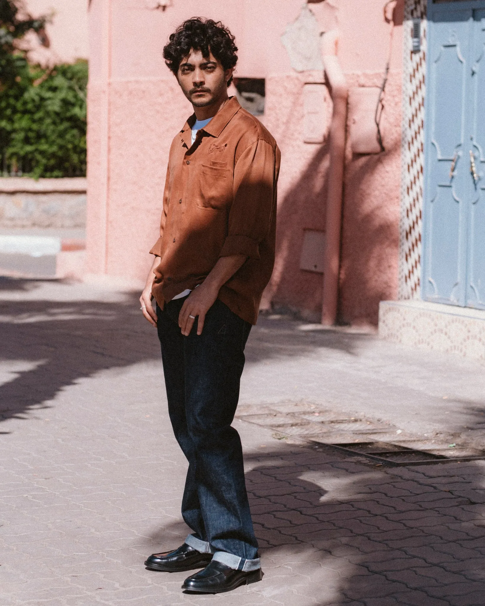 Havana Shirt Tencel Twill Brown