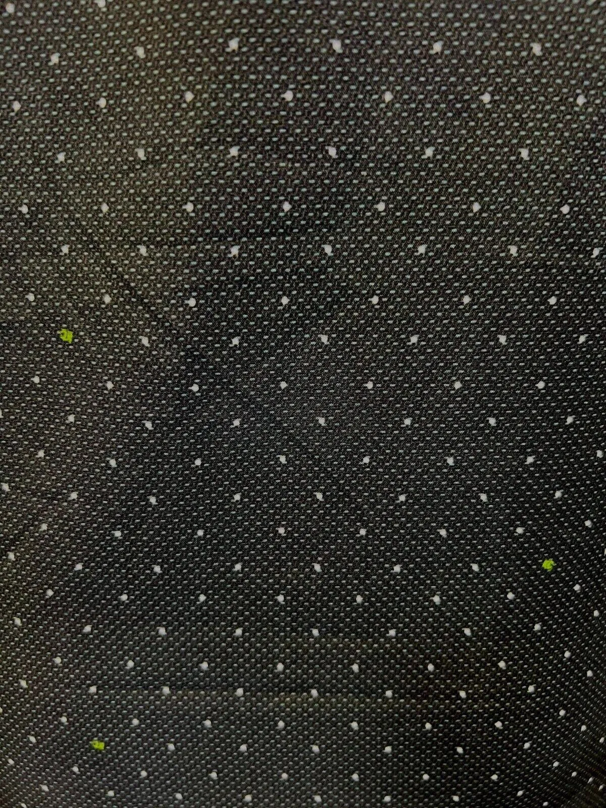 Kenneth Cole Men's Black Shirt Green White Dotted Short Sleeve Woven (S11)