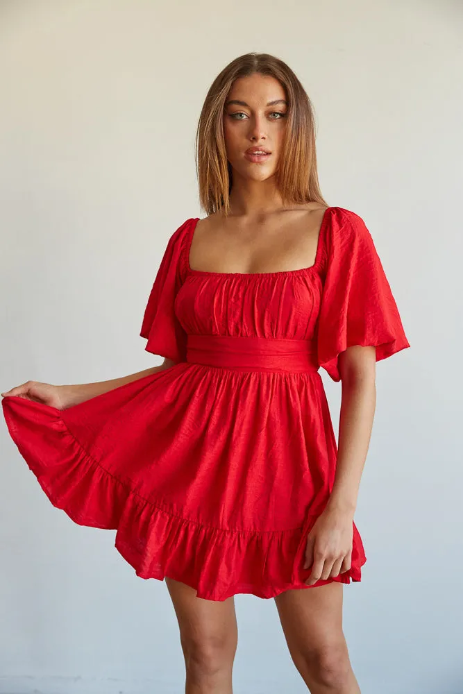 Laken Puff Mini Dress