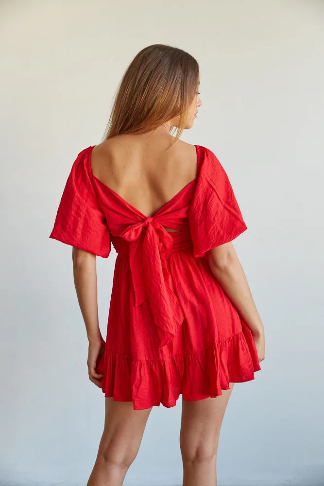 Laken Puff Mini Dress