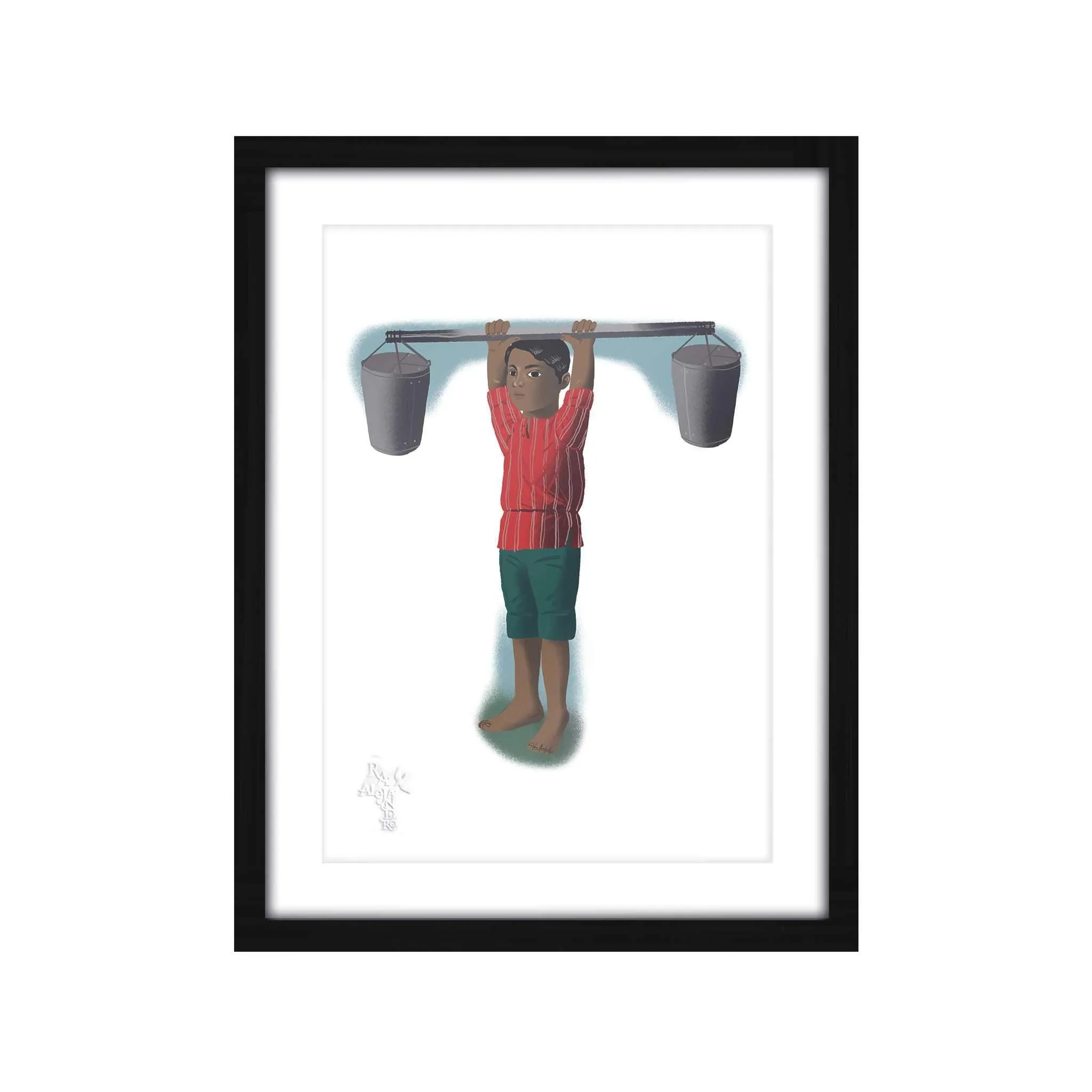 Letras Y Figuras Framed Art Print [CLEARANCE]