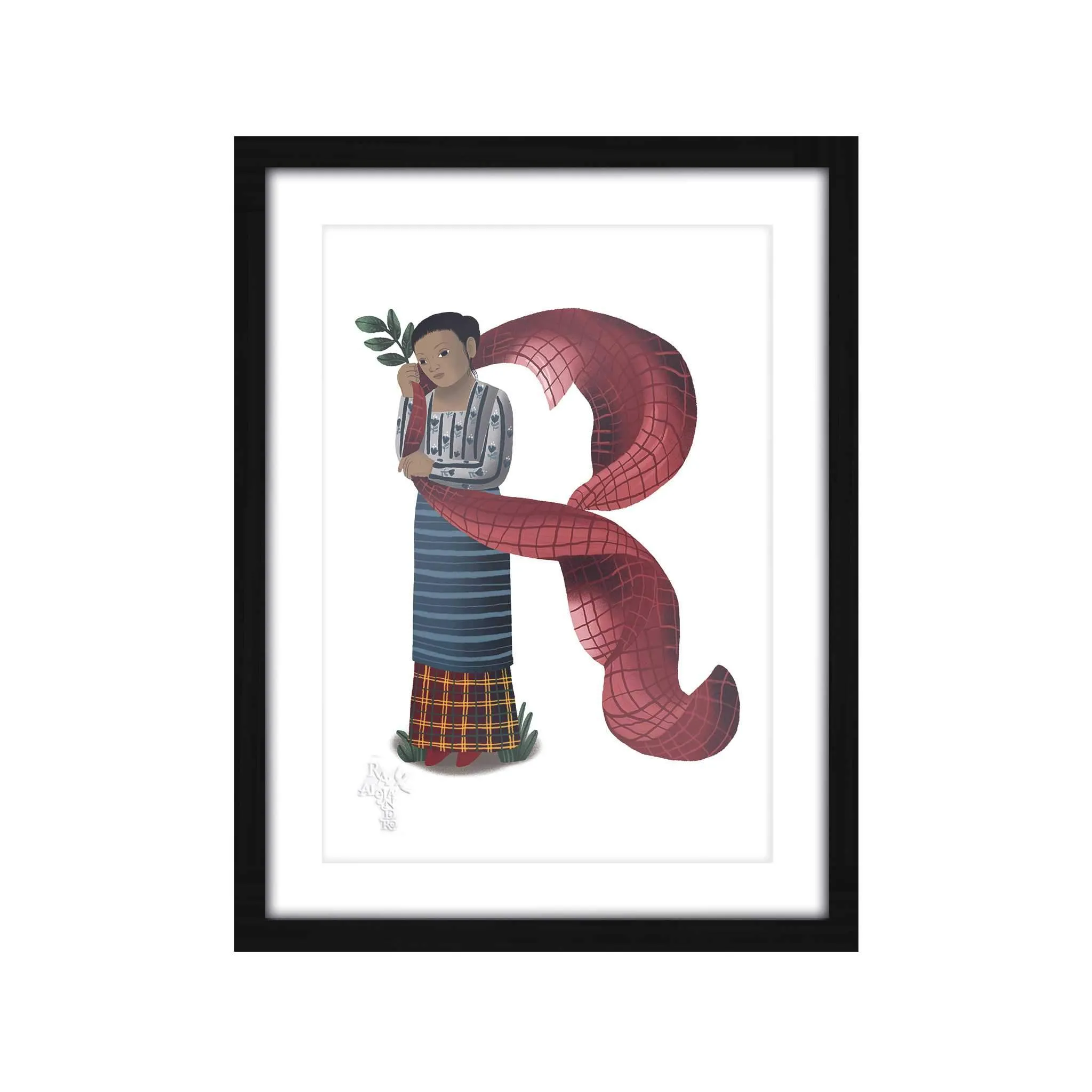 Letras Y Figuras Framed Art Print [CLEARANCE]