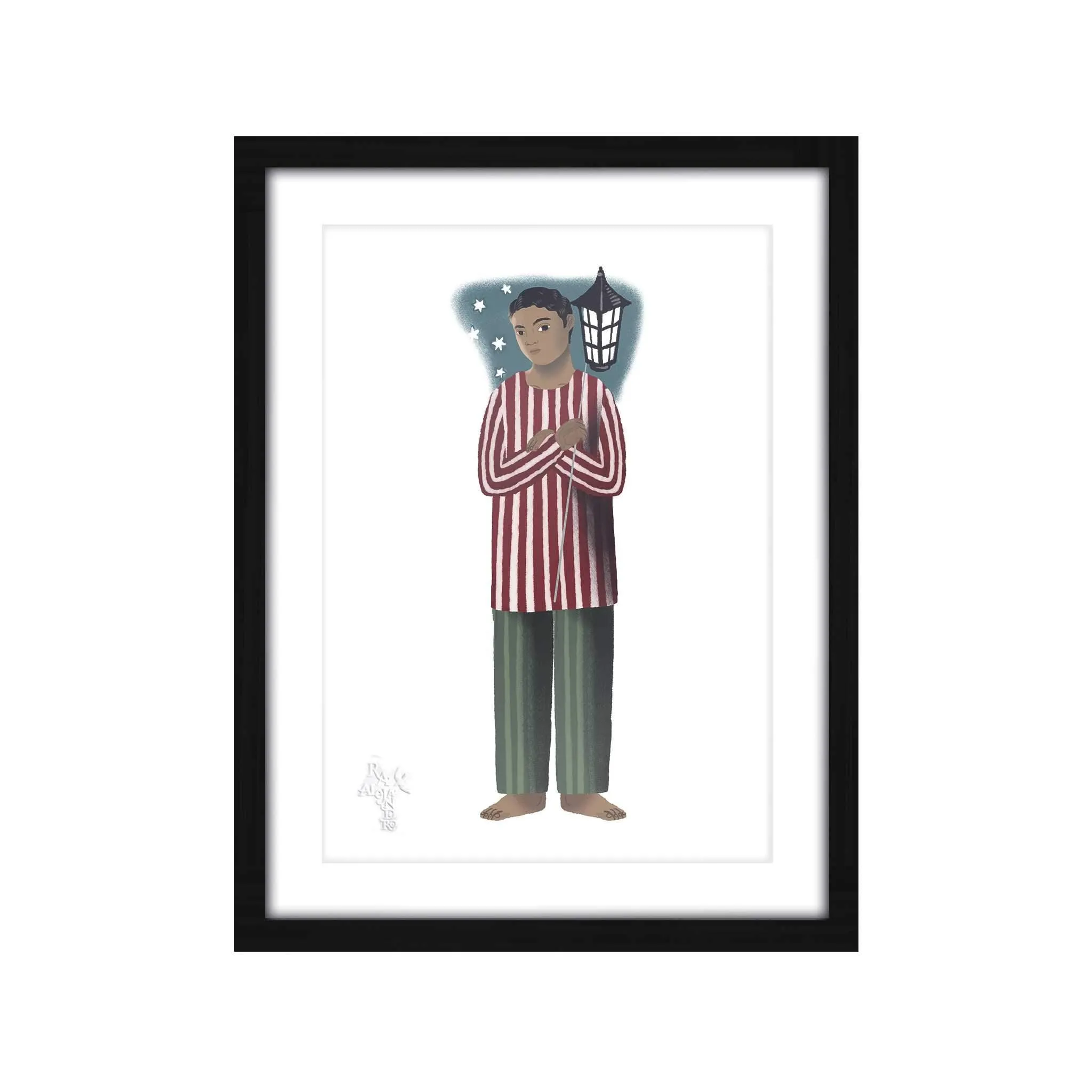 Letras Y Figuras Framed Art Print [CLEARANCE]