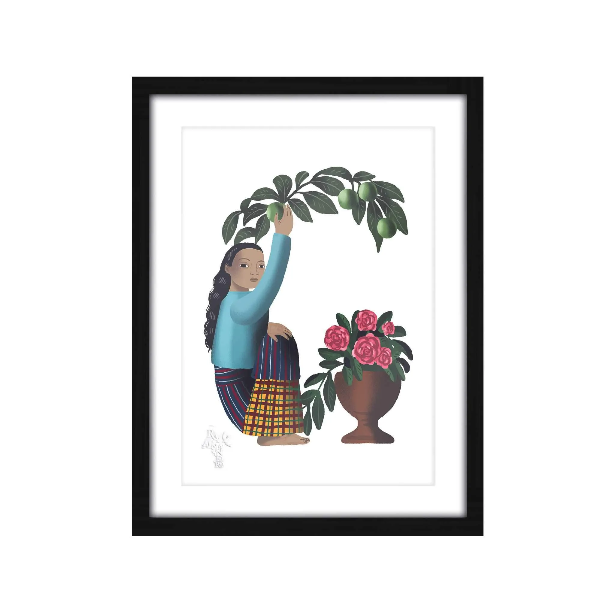 Letras Y Figuras Framed Art Print [CLEARANCE]