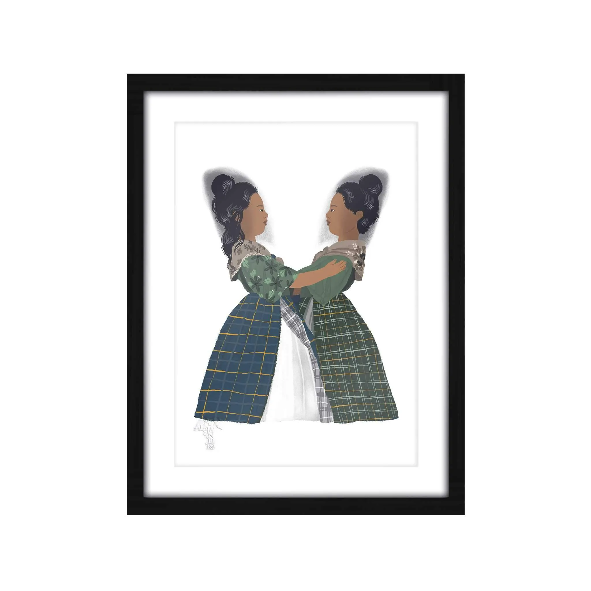 Letras Y Figuras Framed Art Print [CLEARANCE]
