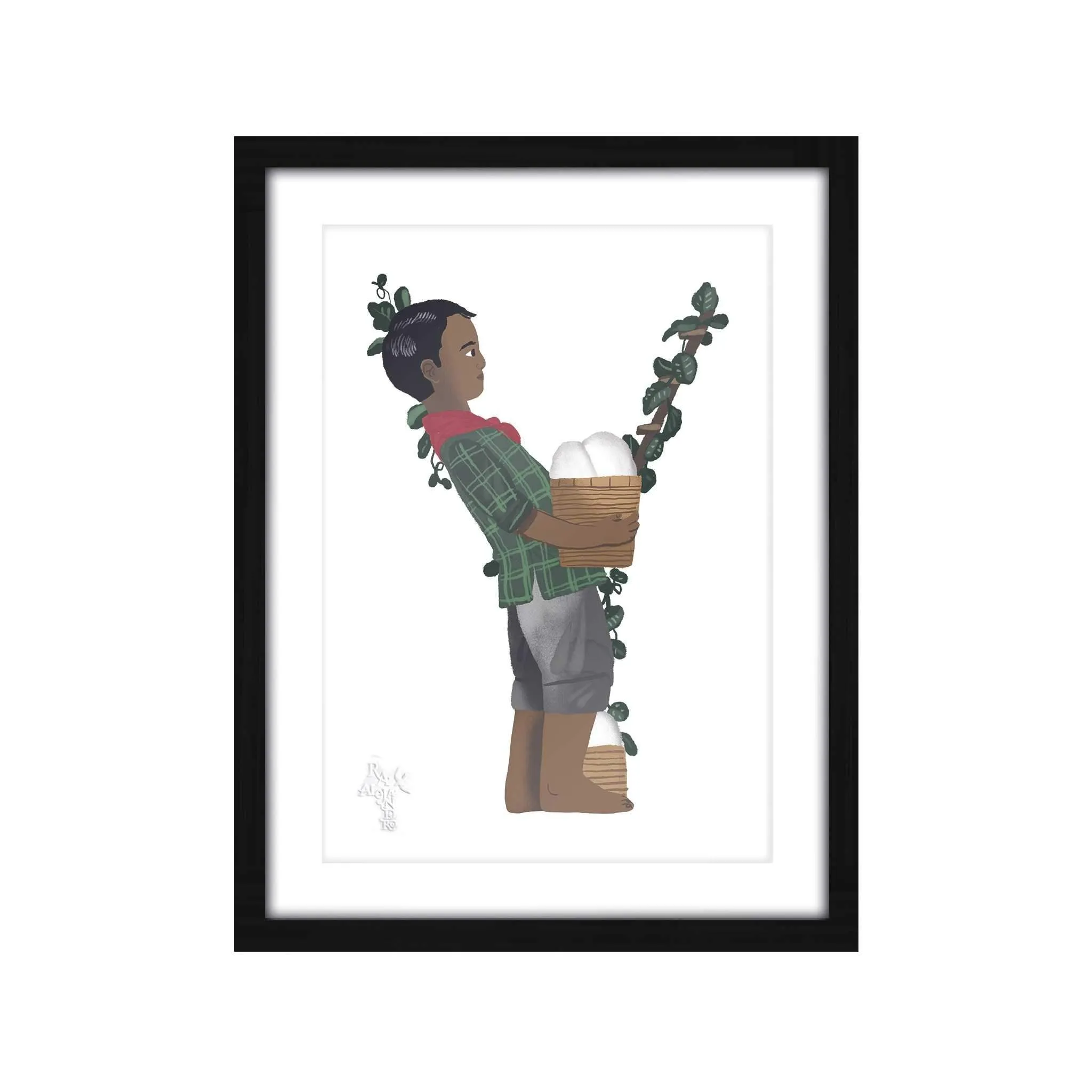 Letras Y Figuras Framed Art Print [CLEARANCE]