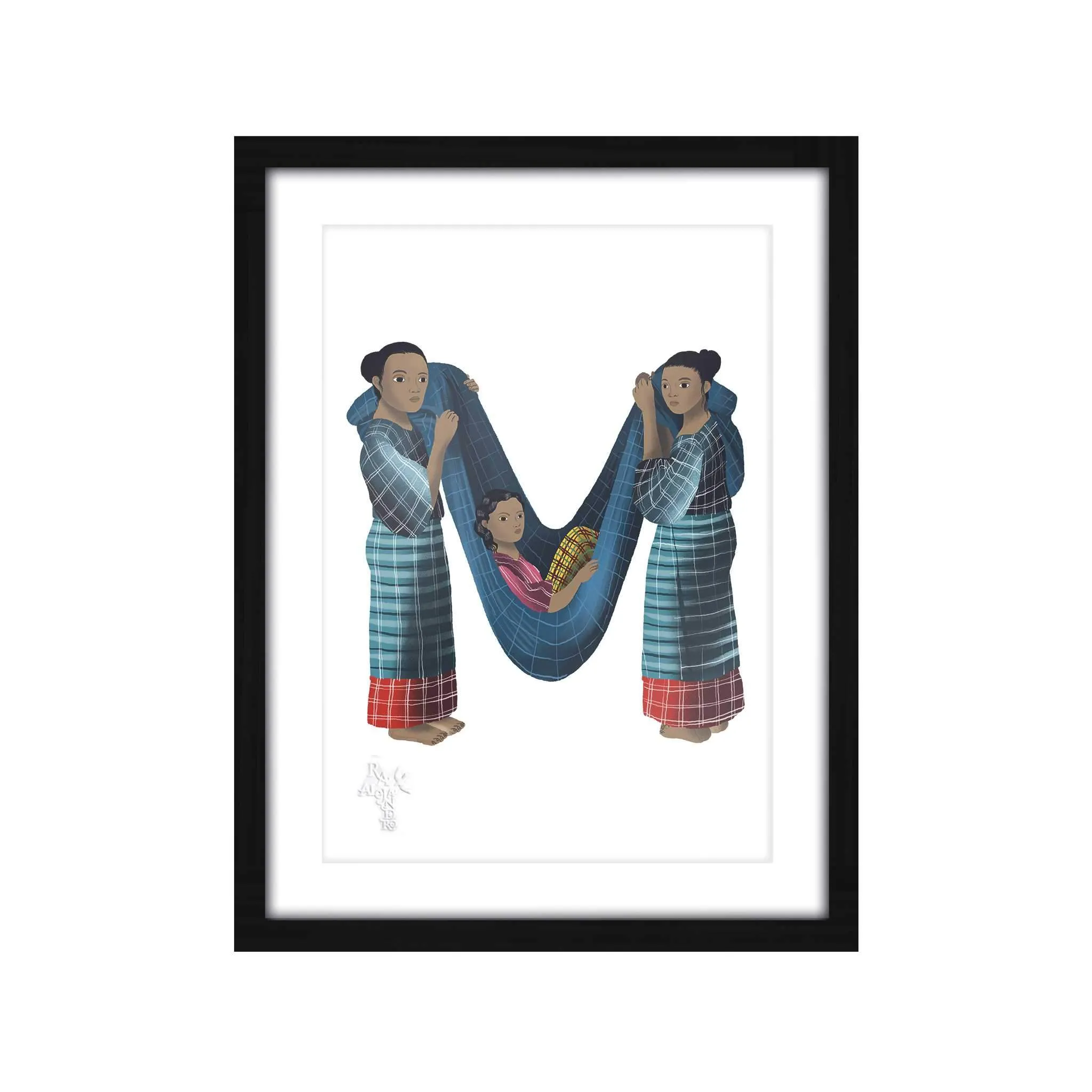 Letras Y Figuras Framed Art Print [CLEARANCE]