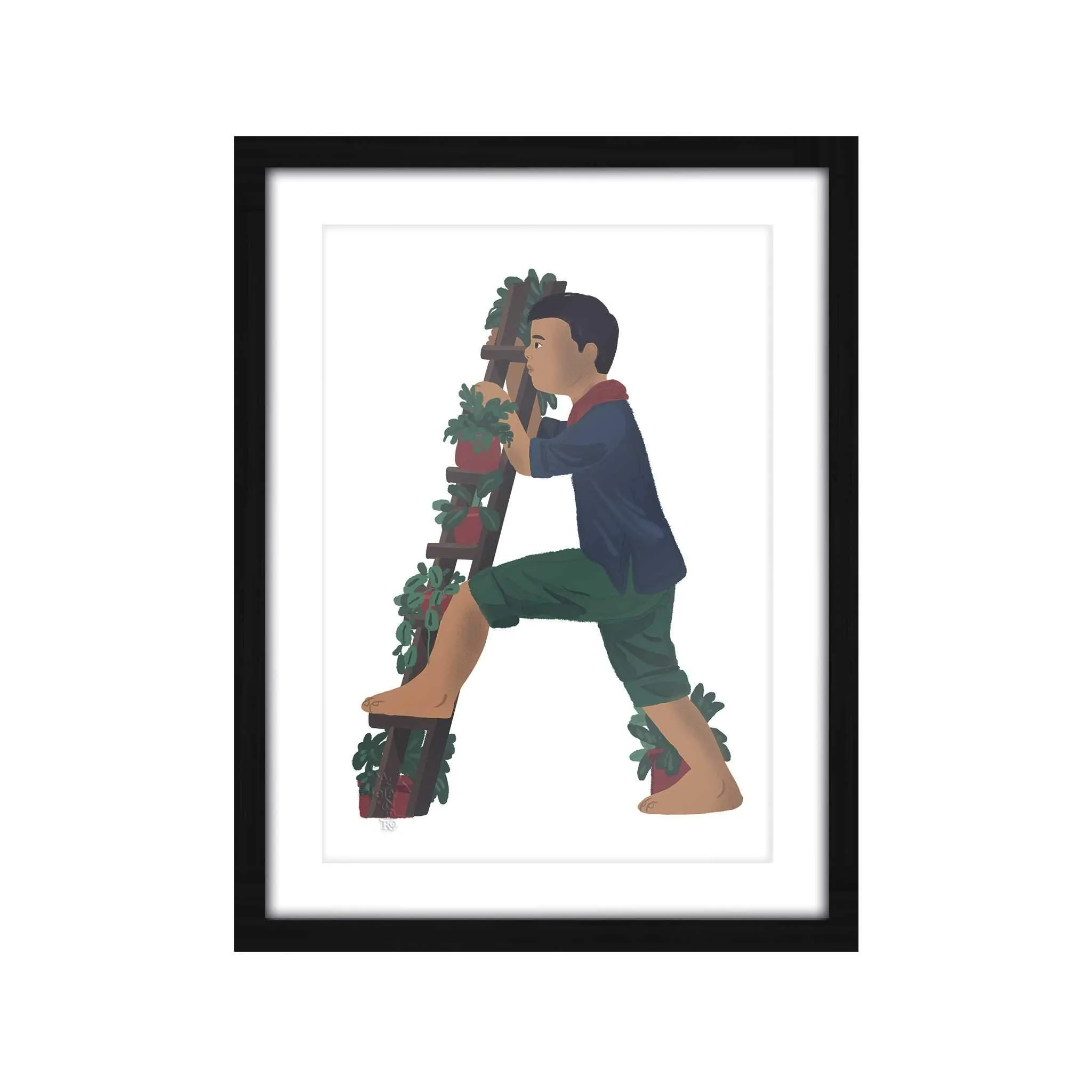 Letras Y Figuras Framed Art Print [CLEARANCE]