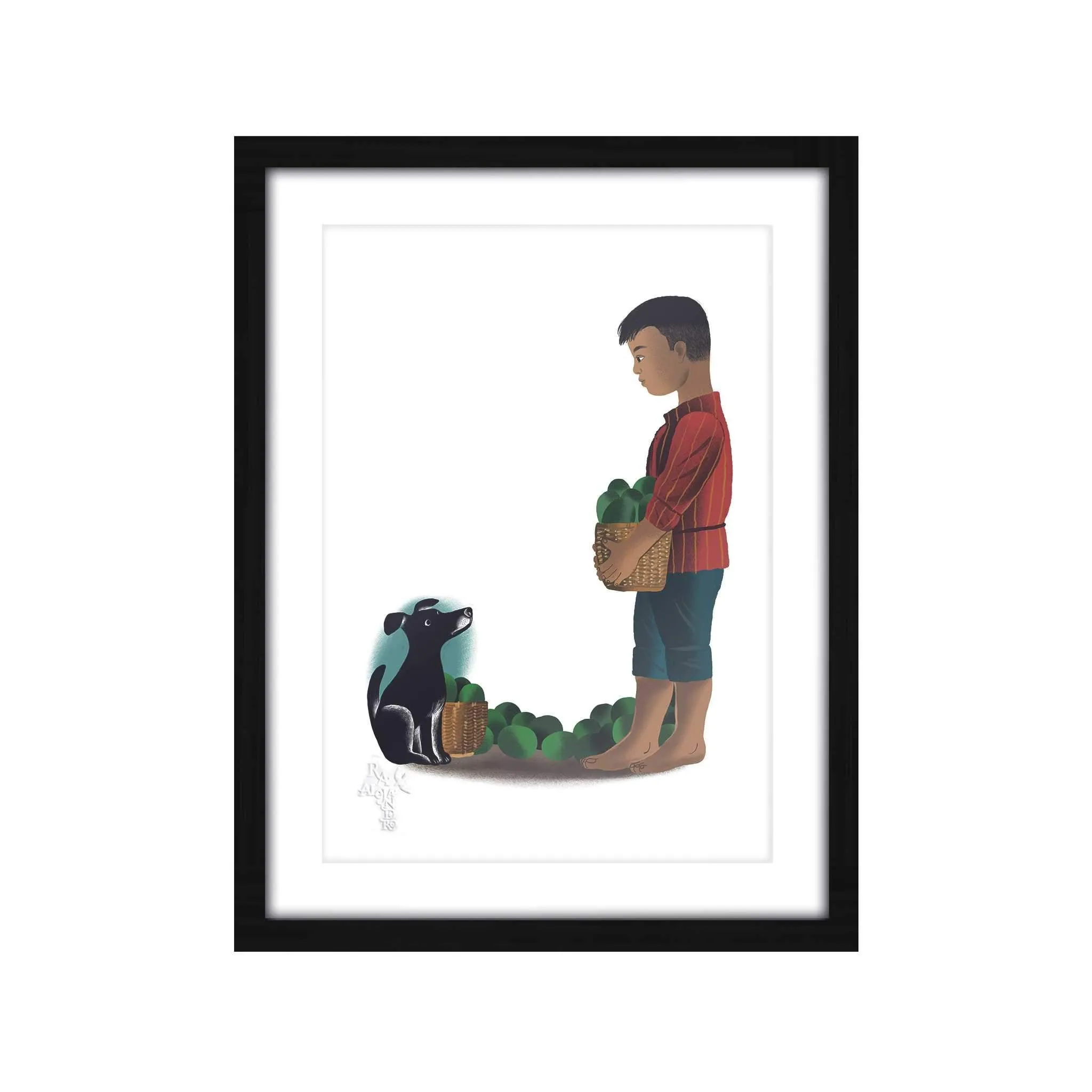Letras Y Figuras Framed Art Print [CLEARANCE]