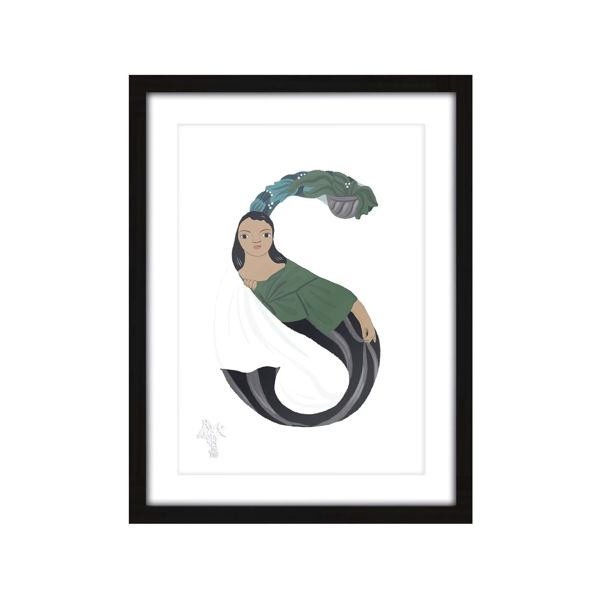 Letras Y Figuras Framed Art Print [CLEARANCE]