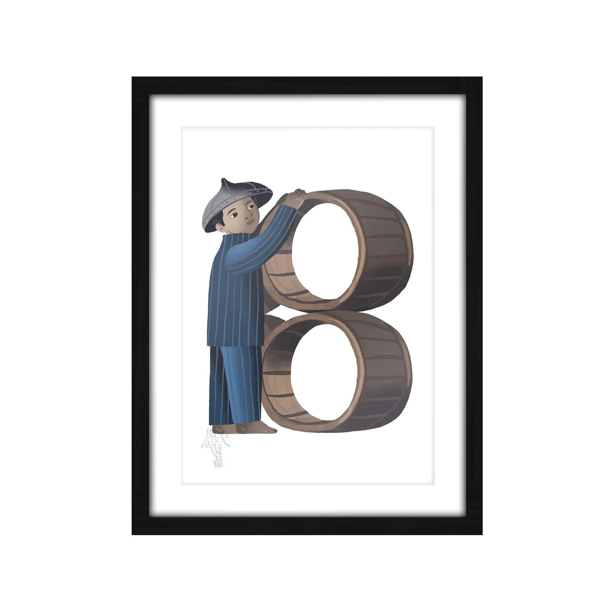 Letras Y Figuras Framed Art Print [CLEARANCE]