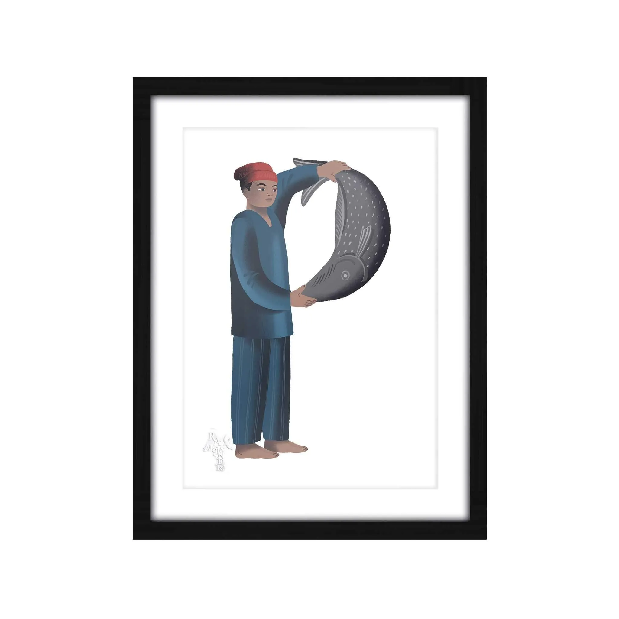 Letras Y Figuras Framed Art Print [CLEARANCE]
