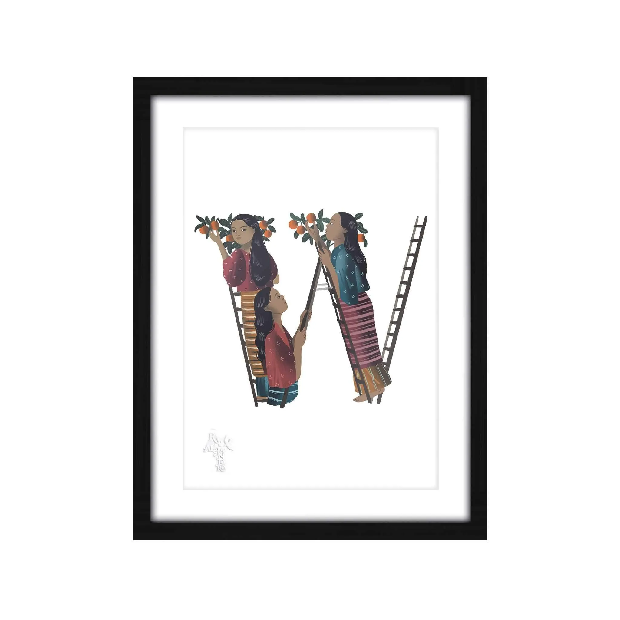 Letras Y Figuras Framed Art Print [CLEARANCE]