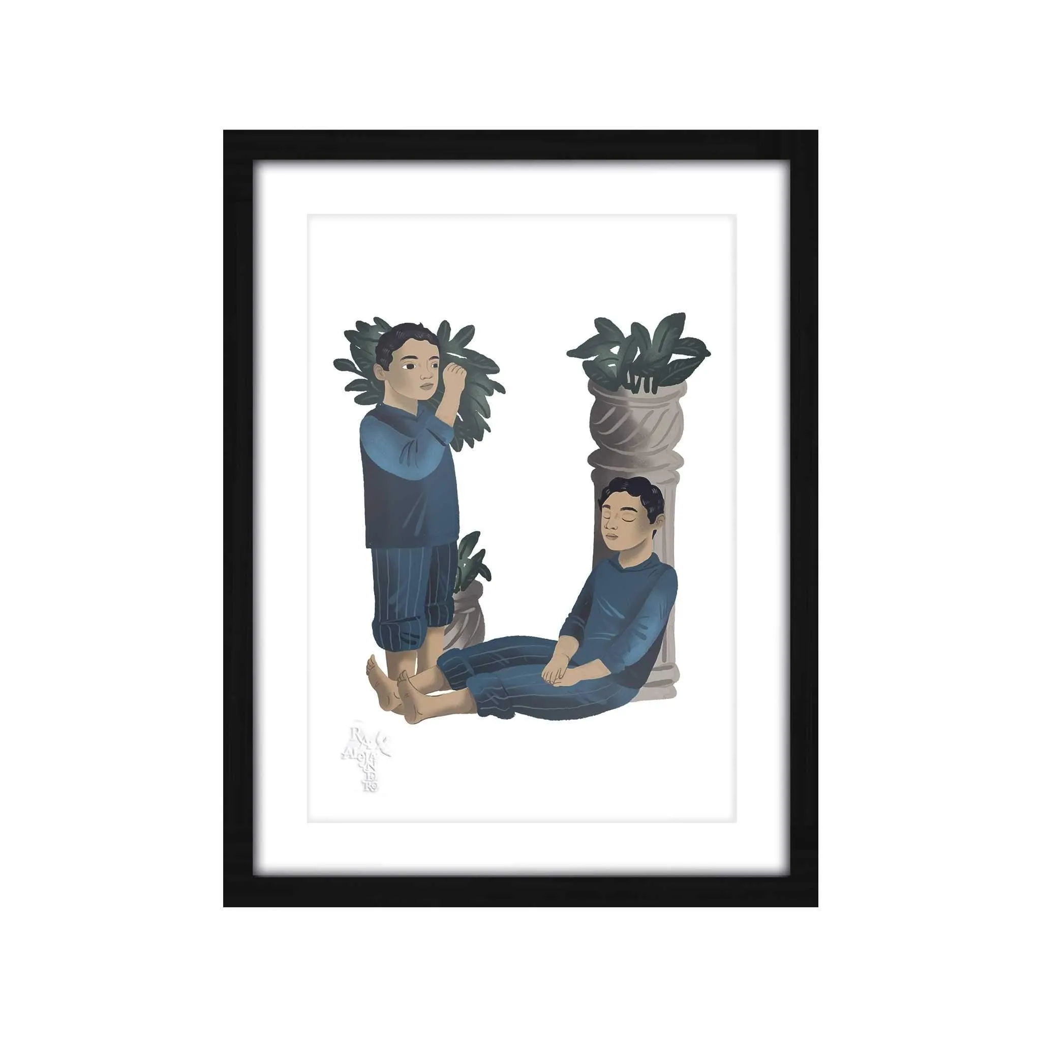 Letras Y Figuras Framed Art Print [CLEARANCE]