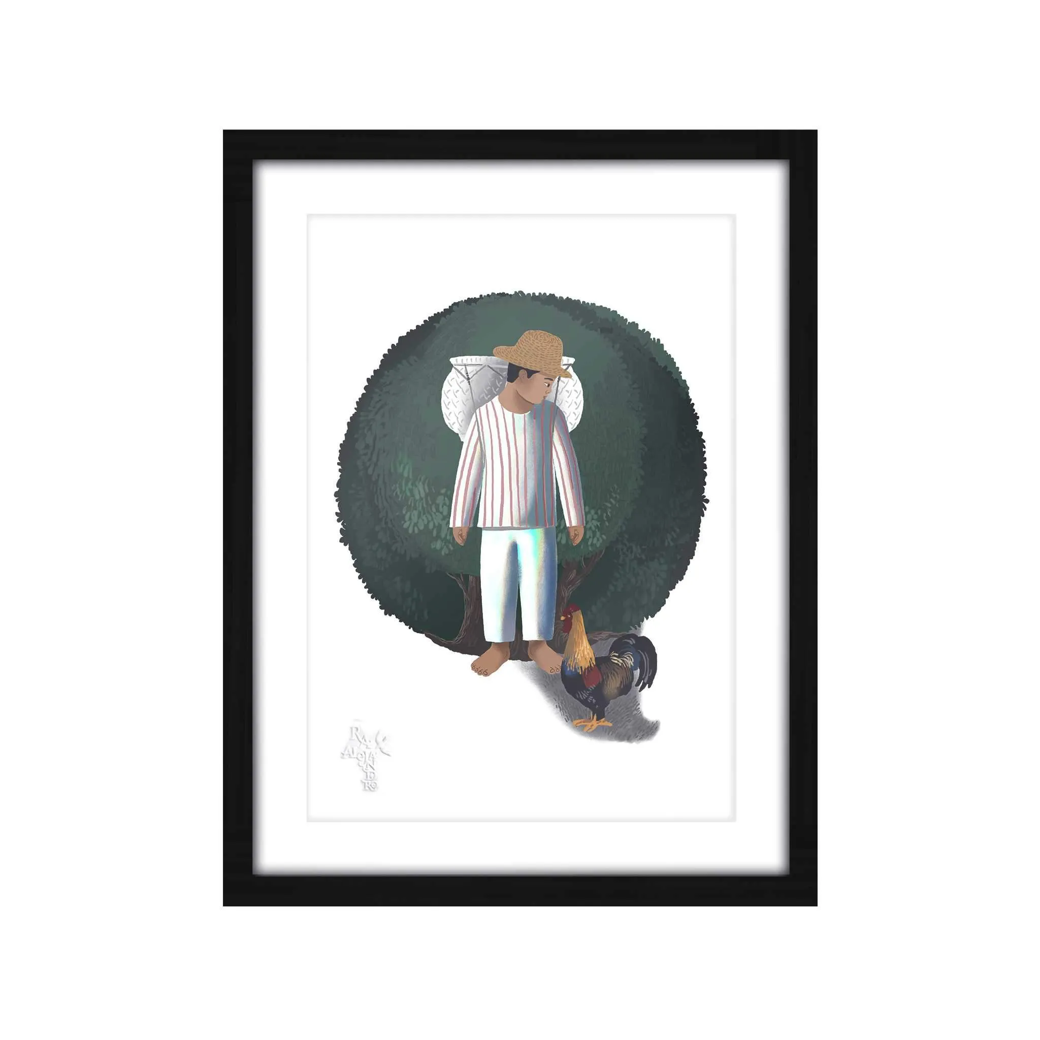 Letras Y Figuras Framed Art Print [CLEARANCE]