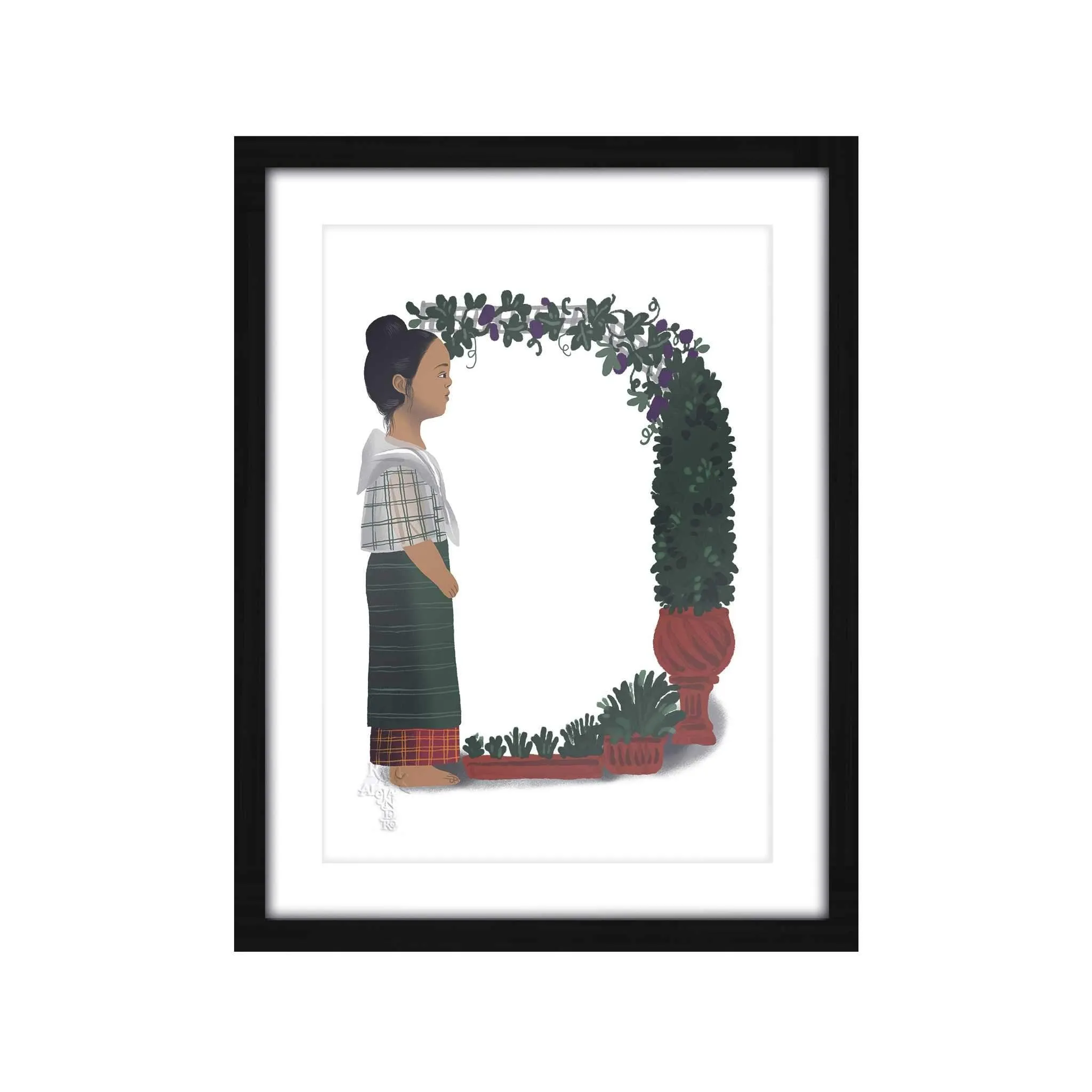 Letras Y Figuras Framed Art Print [CLEARANCE]