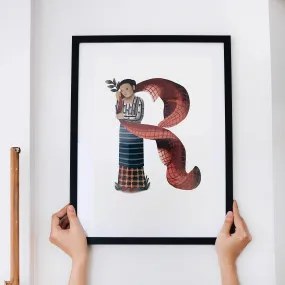 Letras Y Figuras Framed Art Print [CLEARANCE]