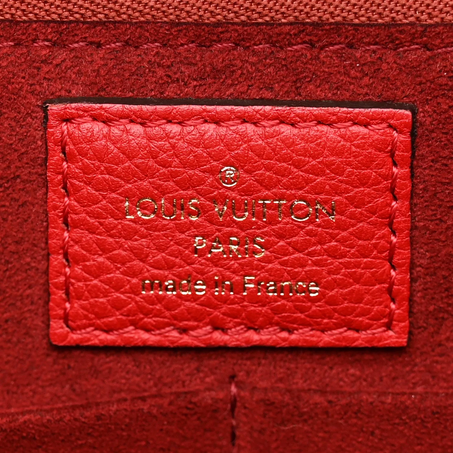 Louis Vuitton Monogram Kimono Tote Cherry Red Calfskin Leather