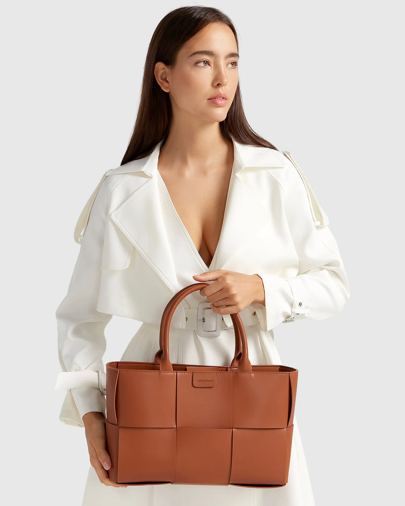 Manhattan Cropped Trench - Off-White