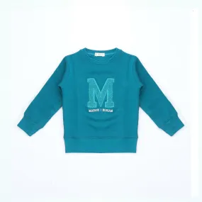MG - Kids 'Sea Green' Patched Fleece Sweatshirt MG521