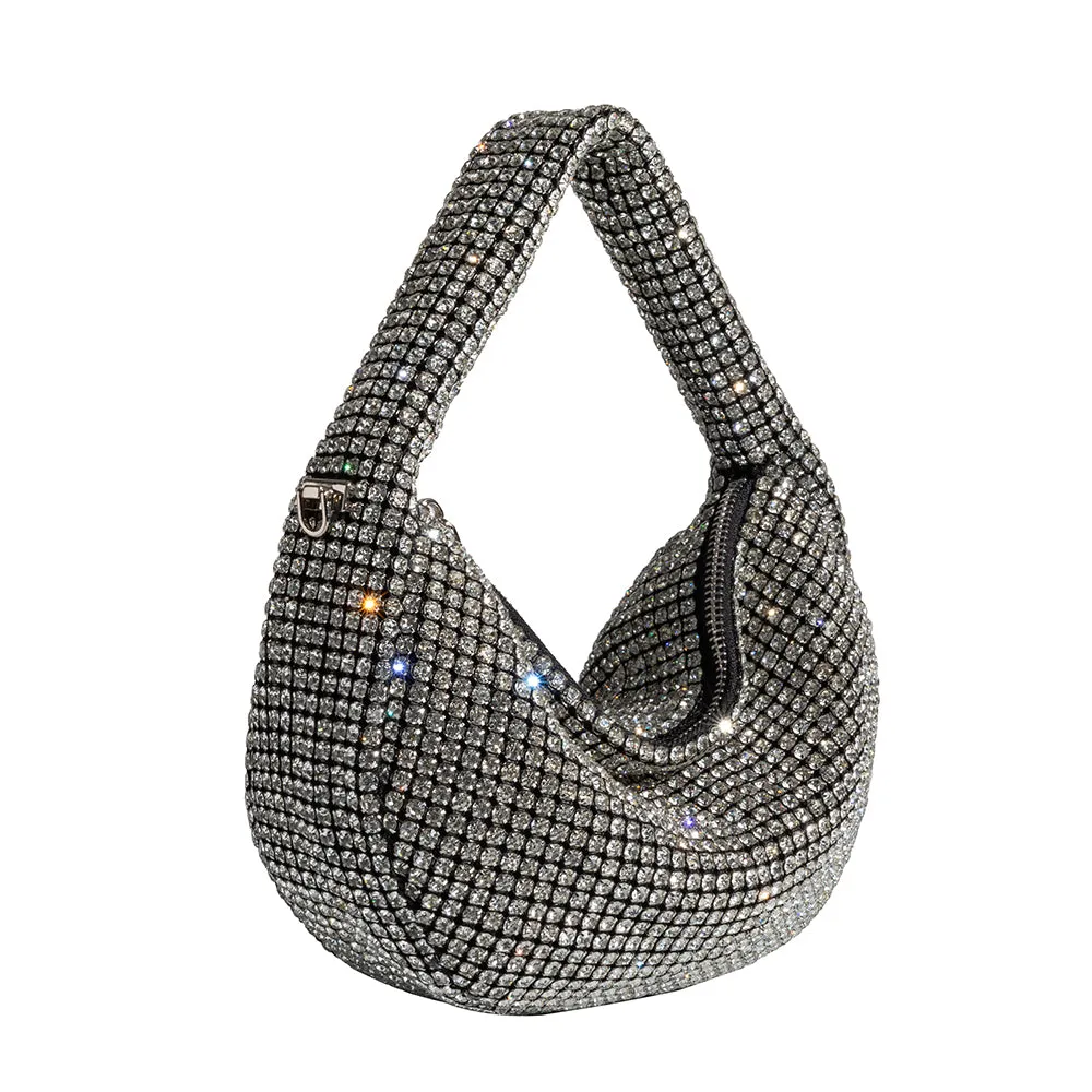 Milly Silver Crystal Crossbody Bag - FINAL SALE