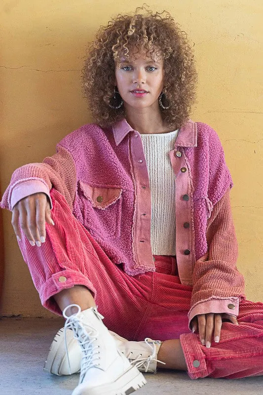 Patched Up Cropped Jacket