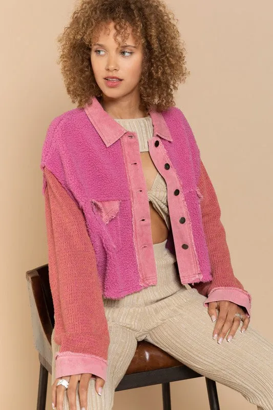 Patched Up Cropped Jacket