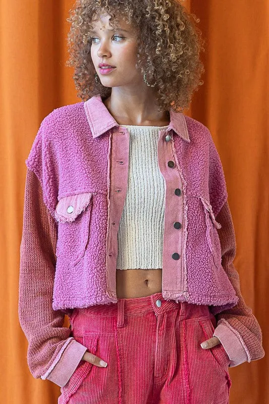 Patched Up Cropped Jacket
