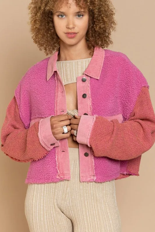 Patched Up Cropped Jacket