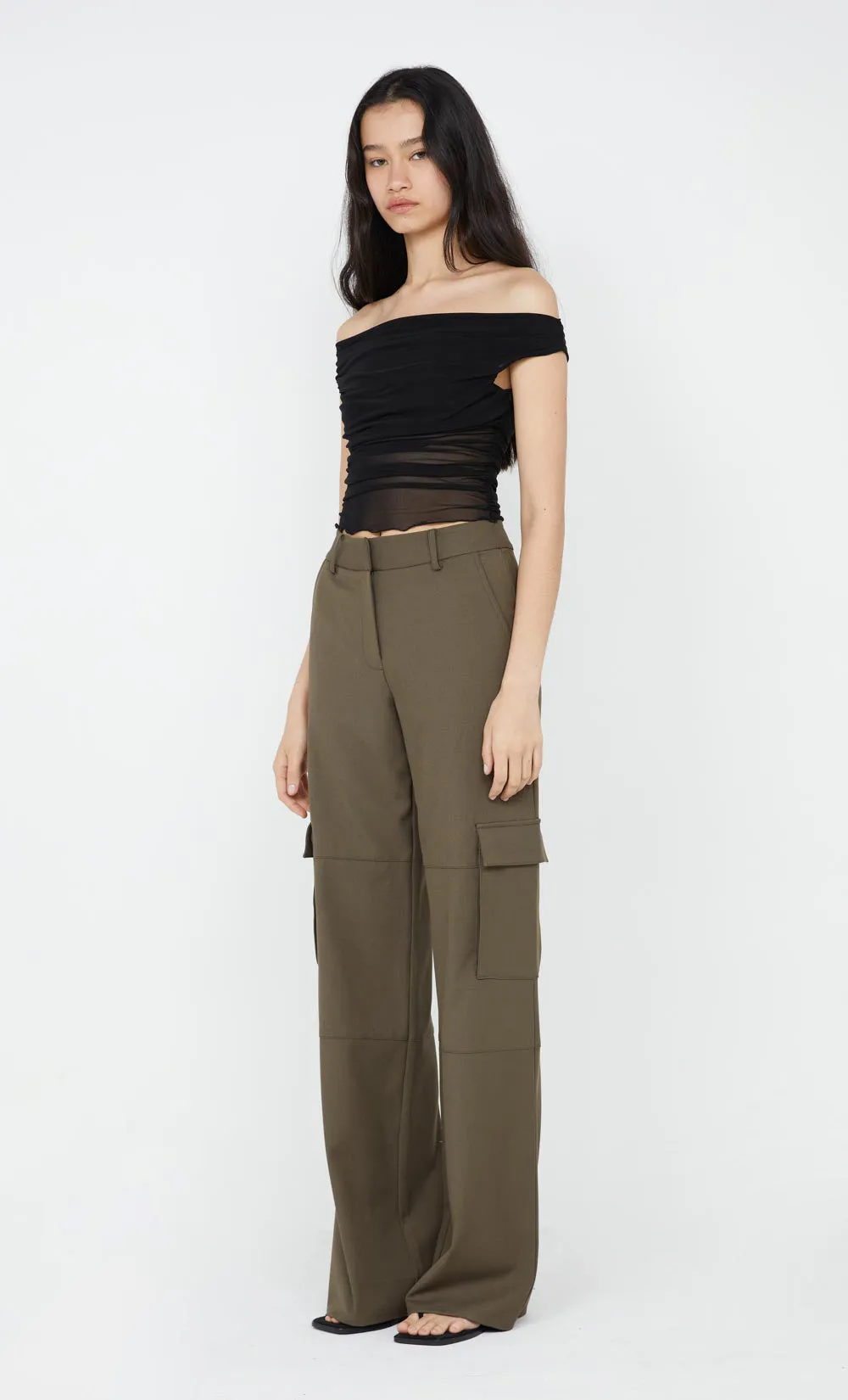 PIA OFF SHOULDER TOP - BLACK