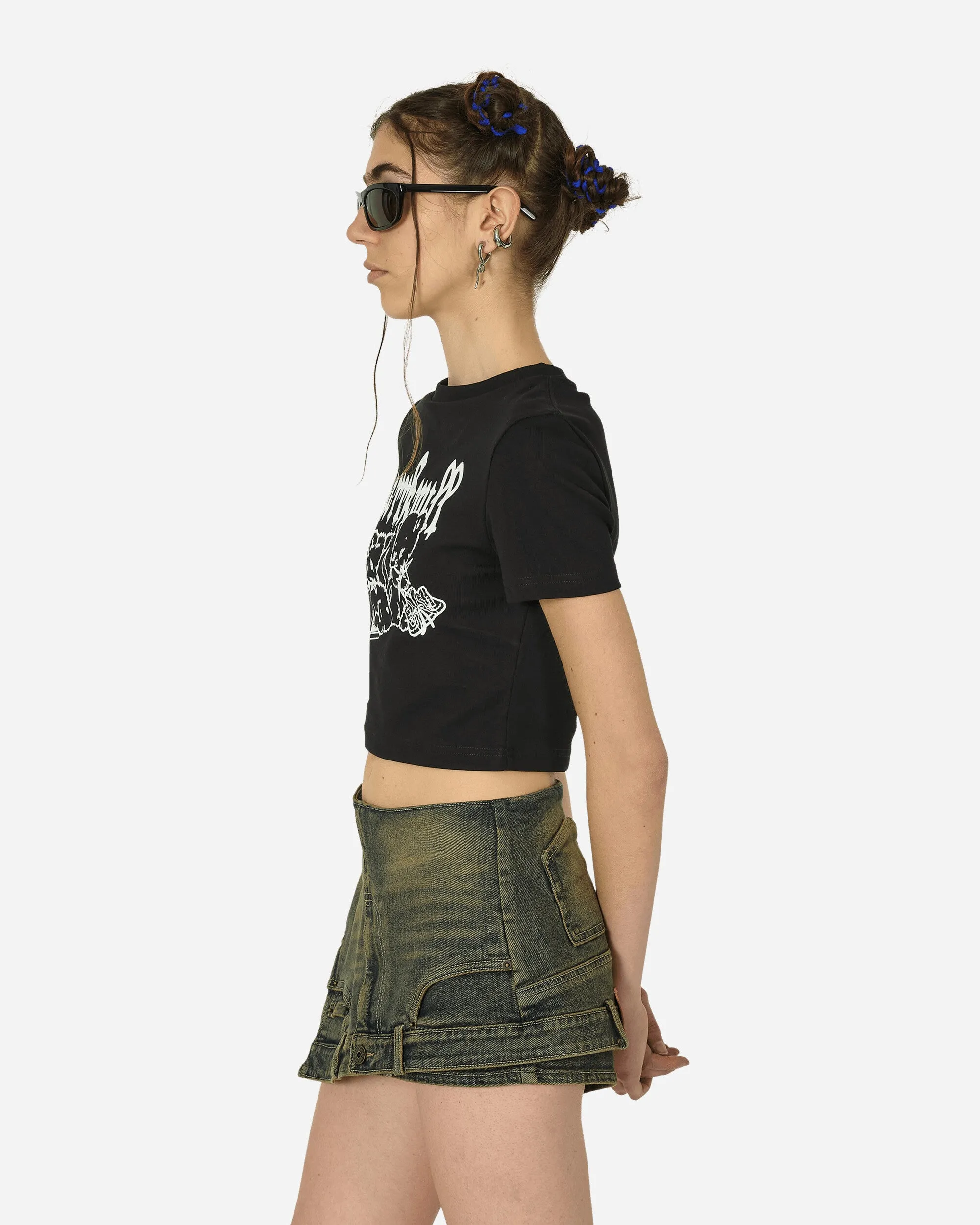 Punk Bear Slim-Fit T-Shirt Black