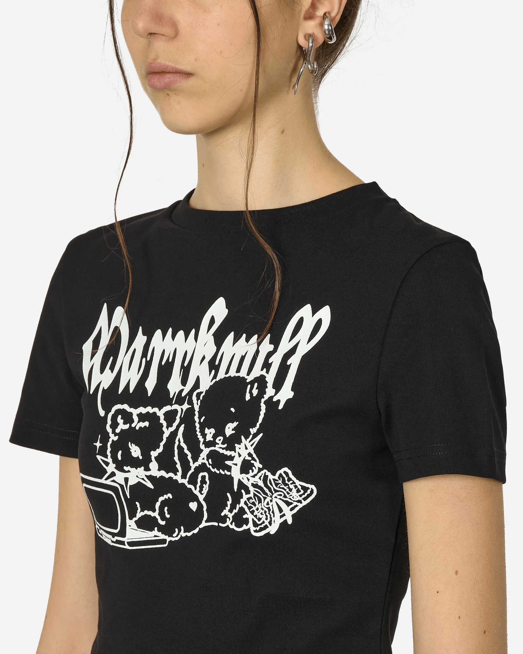 Punk Bear Slim-Fit T-Shirt Black