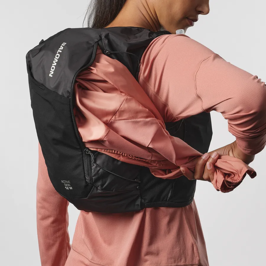 Salomon Active Skin 12 Set | Black / Metal | Womens