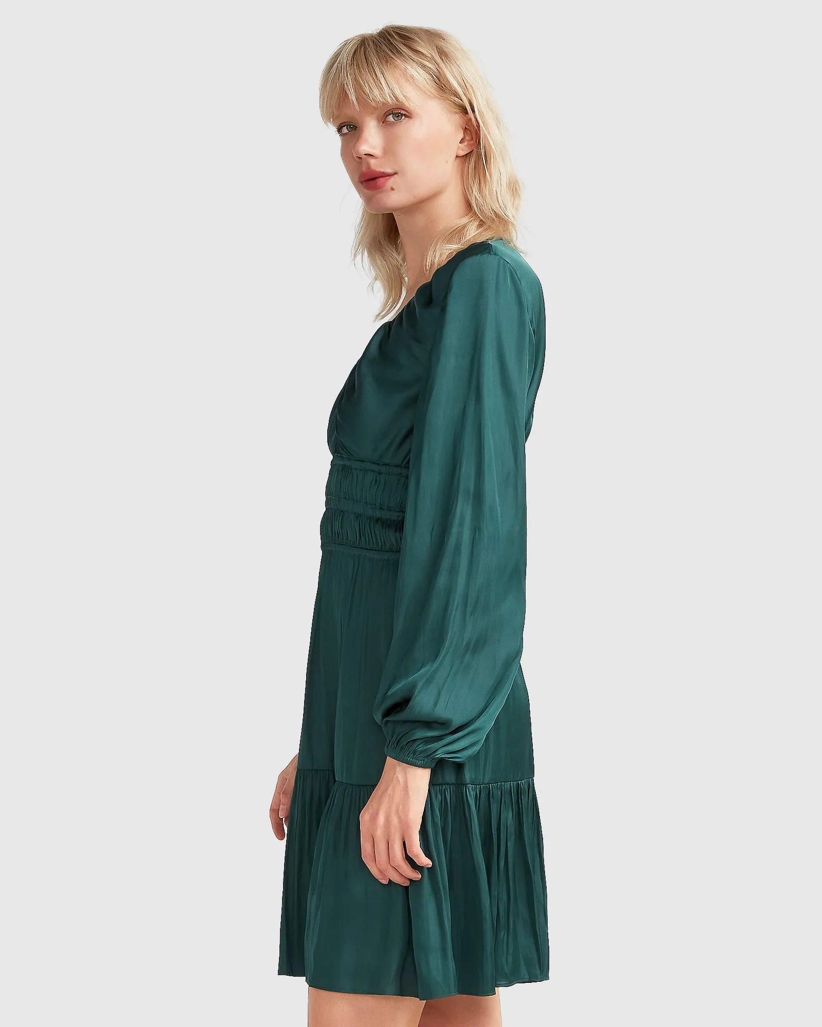 Serendipity Long Sleeve Dress - Dark Green