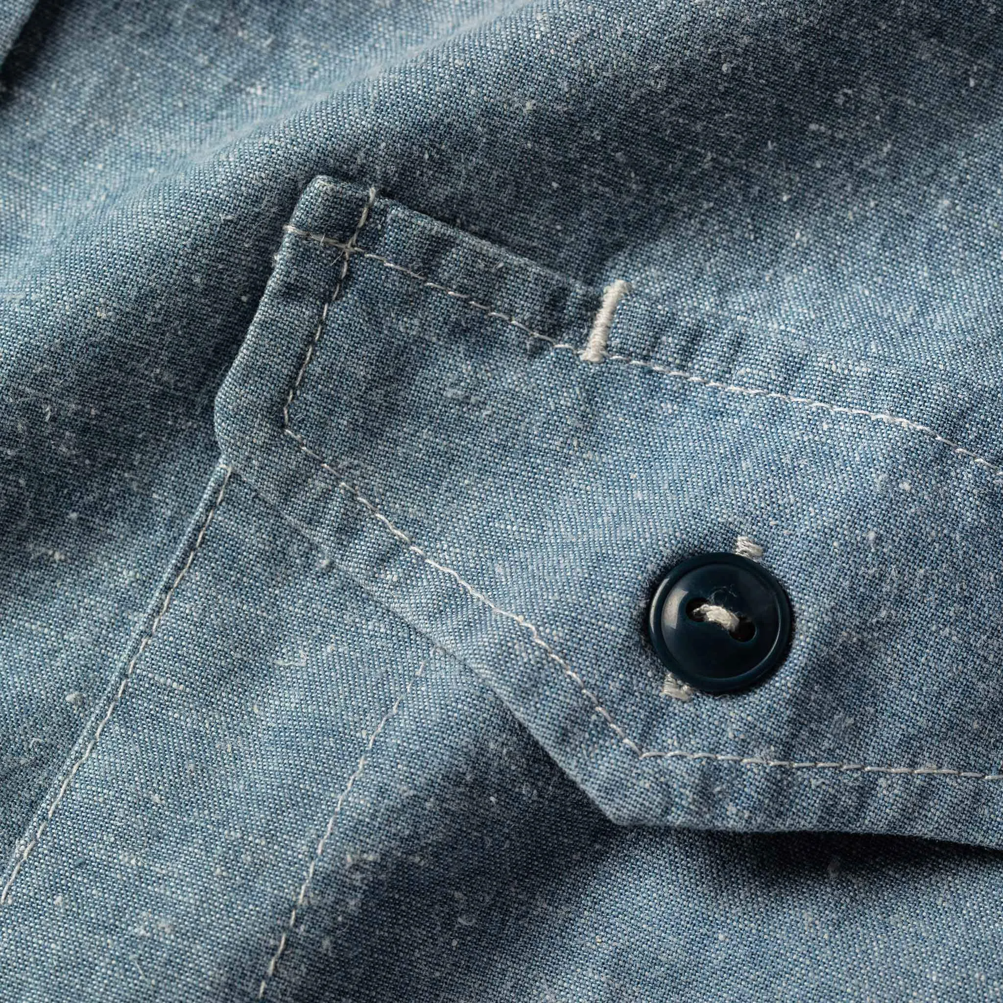 The Cash Shirt in Washed Hemp Chambray