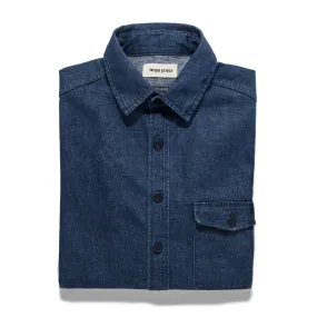 The Cash Shirt in Washed Selvage Denim