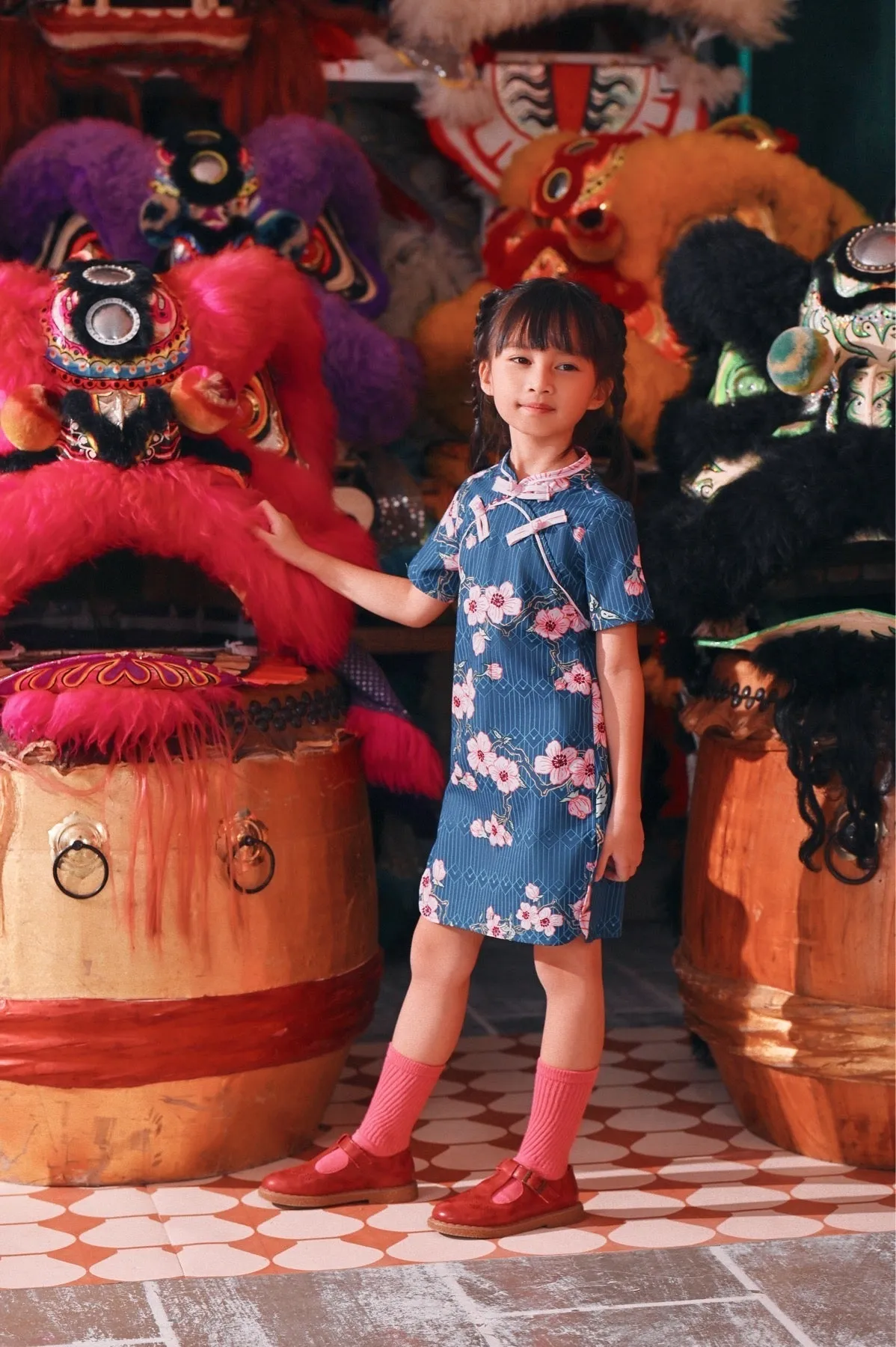 The Chinatown Cheongsam Dress - Blossom