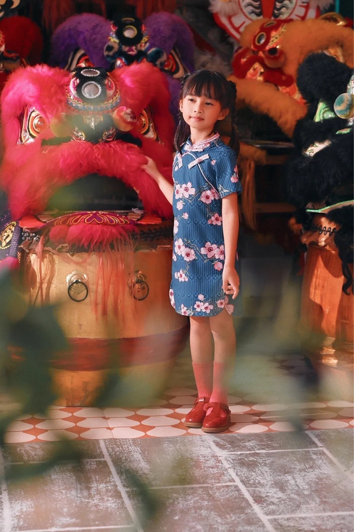 The Chinatown Cheongsam Dress - Blossom