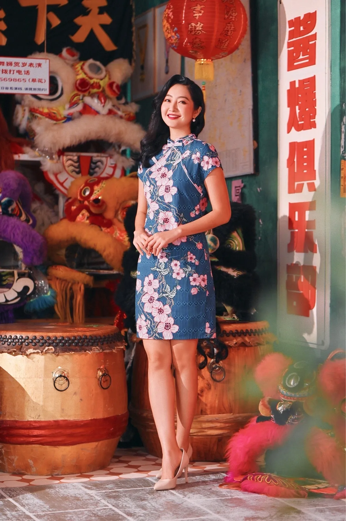 The Chinatown Women Cheongsam Dress - Blossom