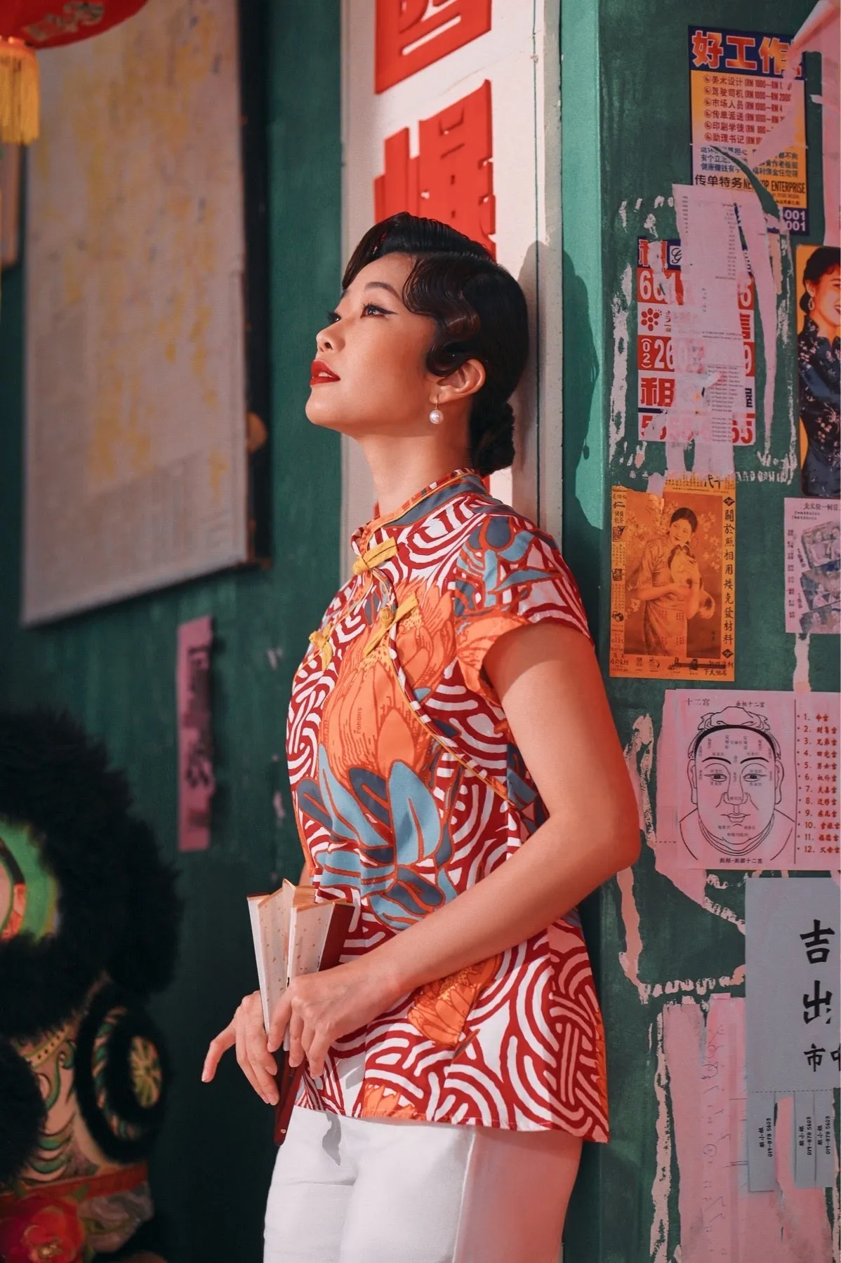 The Chinatown Women Cheongsam Top - Bloom