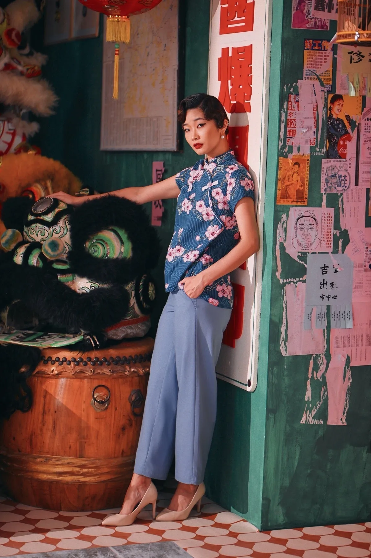 The Chinatown Women Cheongsam Top - Blossom