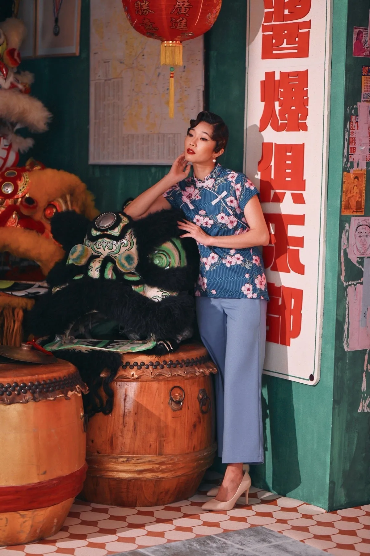 The Chinatown Women Cheongsam Top - Blossom